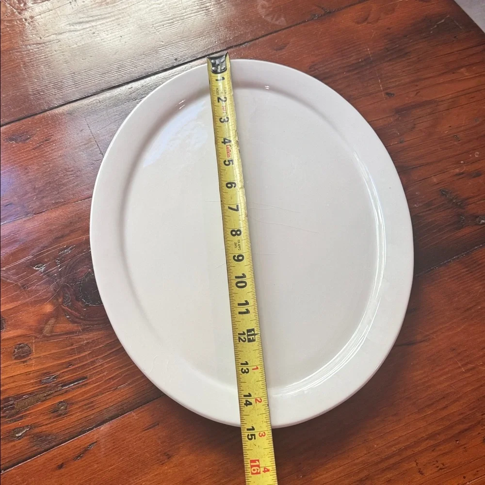 Sur La Table Covered Oval White Serving Platter